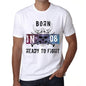 08, Ready to Fight, Men's T-shirt, White, Birthday Gift 00387 - ultrabasic-com