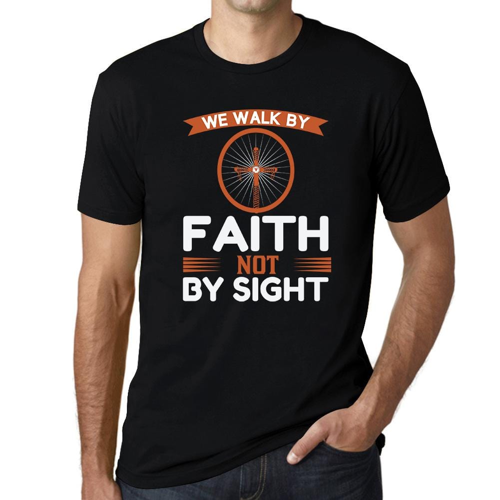 ULTRABASIC Men's T-Shirt We Walk by Faith Not by Sight - Christian Religious Shirt religious t shirt church tshirt christian bible faith humble tee shirts for men god didnt send you playeras frases cristianas jesus warriors thankful quotes outfits gift love god love people cross empowering inspirational blessed graphic prayer