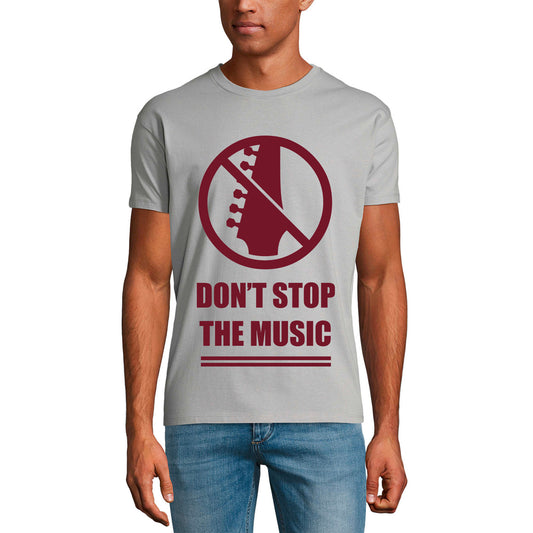 ULTRABASIC Men's Graphic T-Shirt Don't Stop the Music - Guitar Shirt for Musician