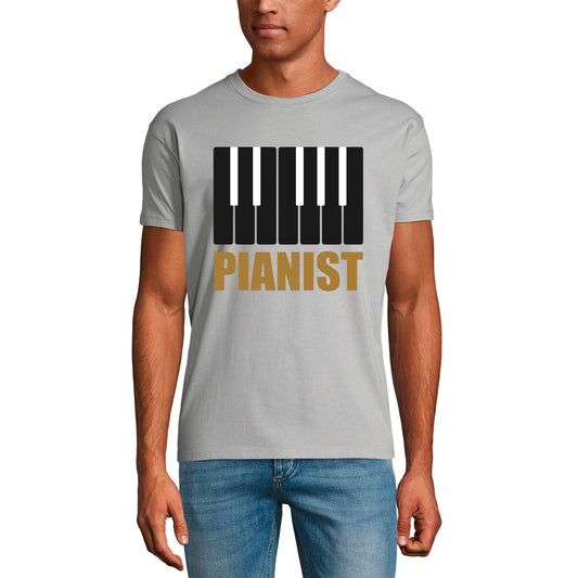 ULTRABASIC Men's T-Shirt Pianist - Funny Piano Birthday Shirt for Men