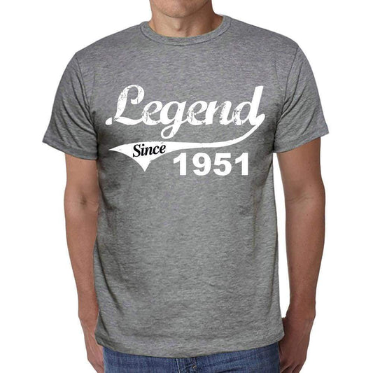 1951 Mens T shirt Legend since Grey 00134 ultrabasic-com.myshopify.com