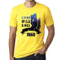 1960, Living Wild 2 Since 1960 Men's T-shirt Yellow Birthday Gift 00516 ultrabasic-com.myshopify.com