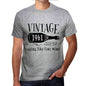 1961 Aging Like a Fine Wine Men's T-shirt Grey Birthday Gift 00459 ultrabasic-com.myshopify.com