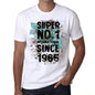 1965, Super No.1 Since 1965 Men's T-shirt White Birthday Gift 00507 - ultrabasic-com