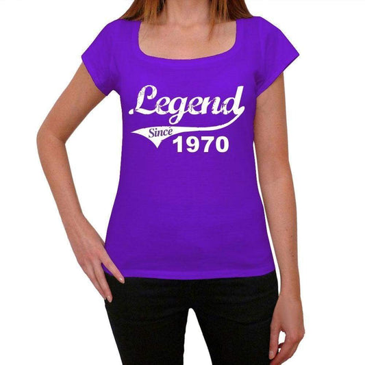 1970, Legend Since Womens T shirt Purple Birthday Gift 00131 - ultrabasic-com