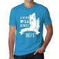1971, Living Wild Since 1971 Men's T-shirt Blue Birthday Gift 00499 - ultrabasic-com