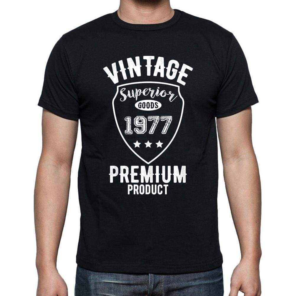 1977 Vintage superior, black, Men's Short Sleeve Round Neck T-shirt 00102 - ultrabasic-com