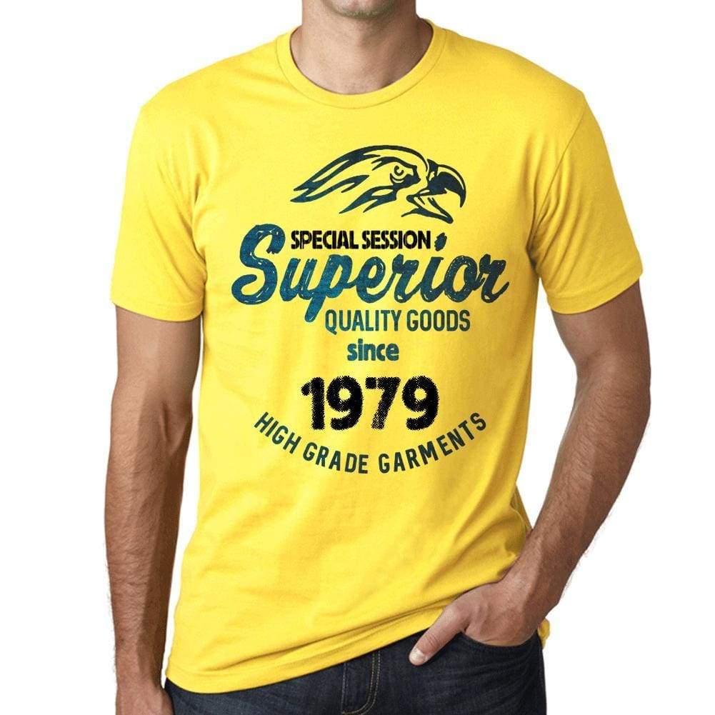 1979, Special Session Superior Since 1979 Mens T-shirt Yellow Birthday Gift 00526 - ultrabasic-com