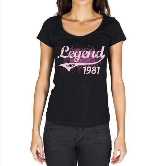 '1981, T-Shirt for women, t shirt gift, black 00147 - ULTRABASIC