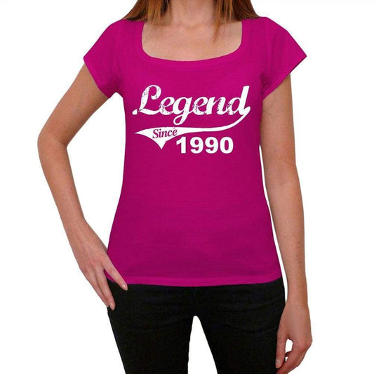 1990 Womens Short Sleeve Round Neck T-Shirt 00129 - Casual