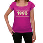1993 Limited Edition Star Womens T-Shirt Pink Birthday Gift 00384 - Pink / Xs - Casual