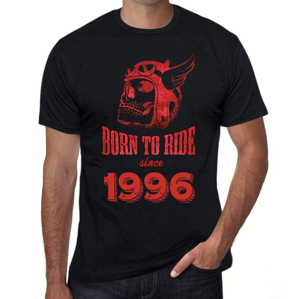 1996 Born To Ride Since 1996 Mens T-Shirt Black Birthday Gift 00493 - Black / Xs - Casual