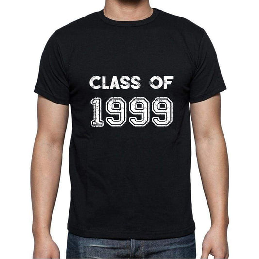 1999 Class Of Black Mens Short Sleeve Round Neck T-Shirt 00103 - Black / S - Casual