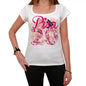 20 Pisa Womens Short Sleeve Round Neck T-Shirt 00008 - White / Xs - Casual
