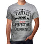2001 Vintage Aged To Perfection Mens T-Shirt Grey Birthday Gift 00489 - Grey / S - Casual