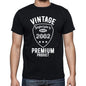 2002 Vintage Superior Black Mens Short Sleeve Round Neck T-Shirt 00102 - Black / S - Casual