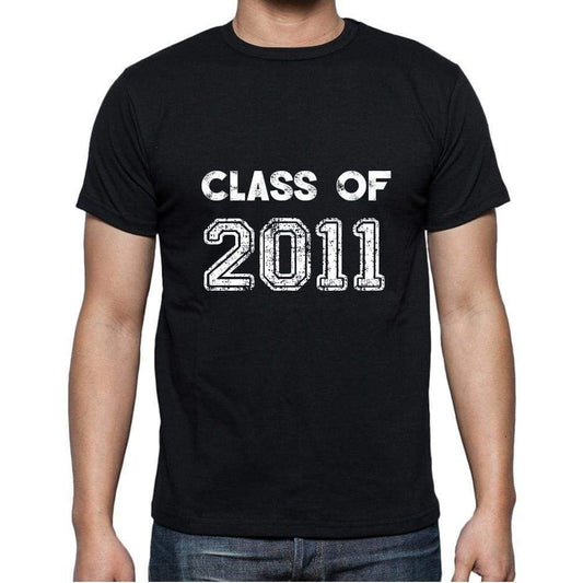 2011 Class Of Black Mens Short Sleeve Round Neck T-Shirt 00103 - Black / S - Casual