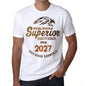 2027 Special Session Superior Since 2027 Mens T-Shirt White Birthday Gift 00522 - White / Xs - Casual