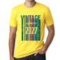 2027 Vintage Since 2027 Mens T-Shirt Yellow Birthday Gift 00517 - Yellow / Xs - Casual