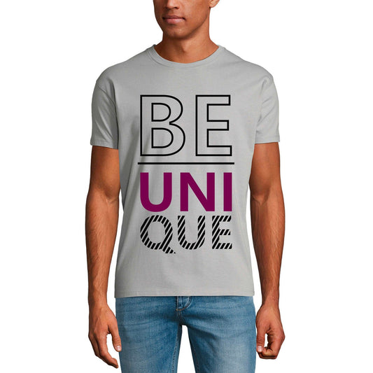 ULTRABASIC Men's Vintage T-Shirt Be Unique - Motivational Quote - Graphic Apparel