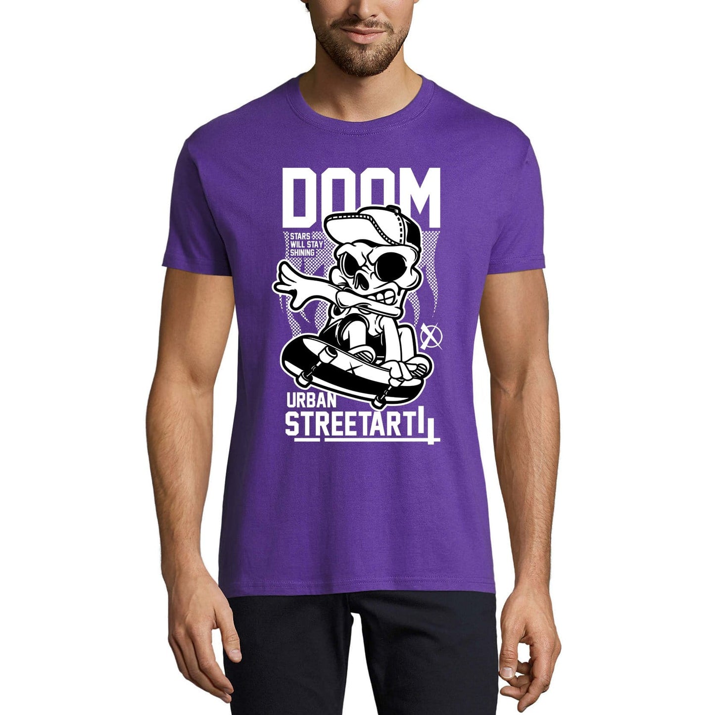 ULTRABASIC Men's Novelty T-Shirt Doom Urban Streetart - Funny Tee Shirt