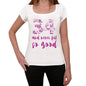 34 And Never Felt So Good, White, Women's Short Sleeve Round Neck T-shirt, Gift T-shirt 00372 - Ultrabasic