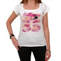 35 Baltimore City With Number Womens Short Sleeve Round White T-Shirt 00008 - Casual