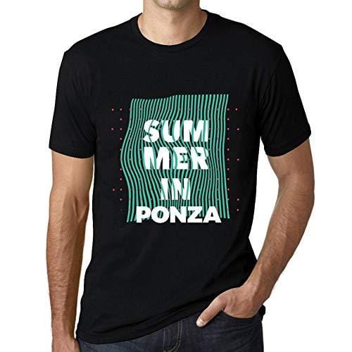 Ultrabasic - Homme Graphique Summer in Ponza Noir Profond