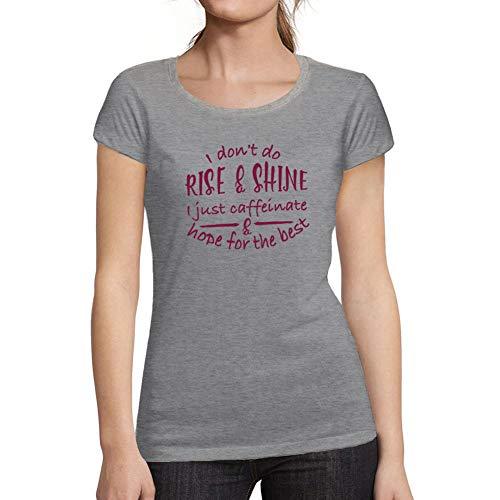 Ultrabasic - Tee-Shirt Femme Manches Courtes Rise and Shine