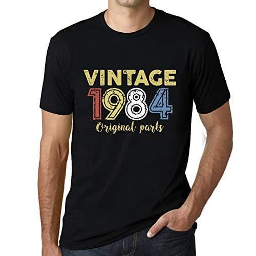 Ultrabasic - Homme Graphique Vintage 1984 T-Shirt Noir Profond