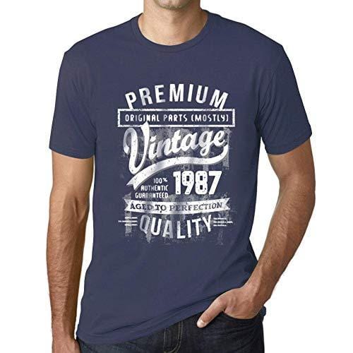 Ultrabasic - Homme T-Shirt Graphique 1987 Aged to Perfection Tee Shirt Cadeau d'anniversaire