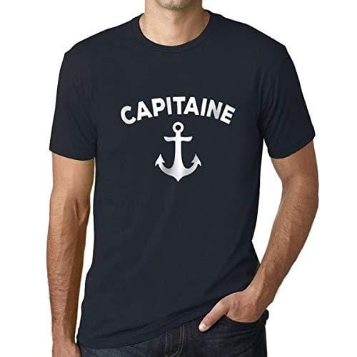 Homme T-Shirt Graphique Imprimé Vintage Tee Capitaine Marine