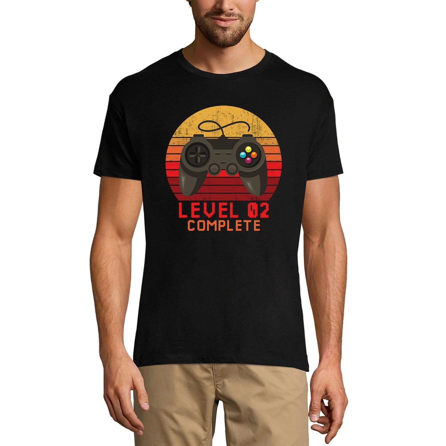 ULTRABASIC Men's Gaming T-Shirt Level 2 Unlocked - Gift for Gamer Tee Shirt