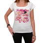 43 Washington City With Number Womens Short Sleeve Round White T-Shirt 00008 - White / Xs - Casual