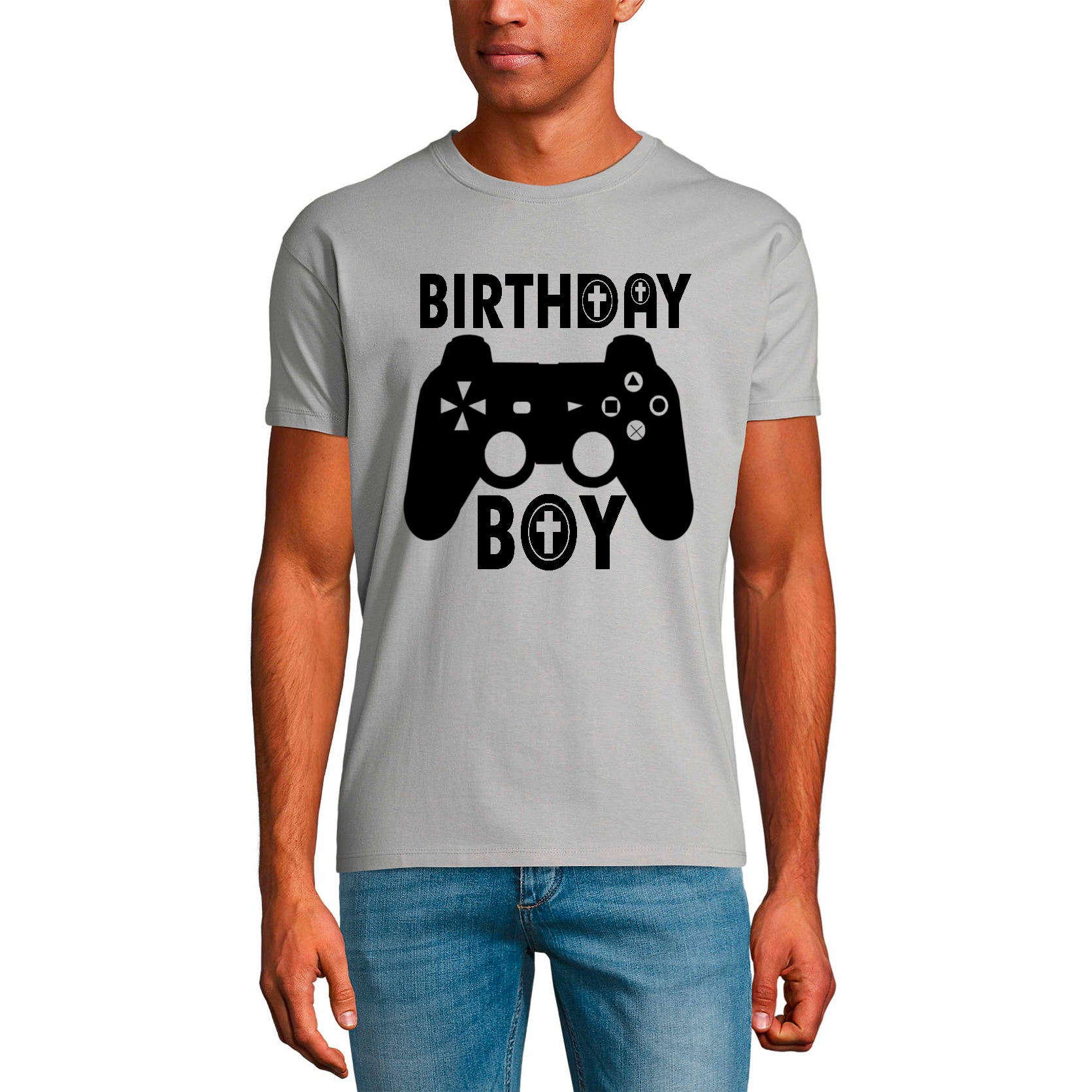 ULTRABASIC Men's T-Shirt Birthday Boy Controller - Gaming Shirt for Player mode on level up dad gamer i paused my game alien player ufo playstation tee shirt clothes gaming apparel gifts super mario nintendo call of duty graphic tshirt video game funny geek gift for the gamer fortnite pubg humor son father birthday