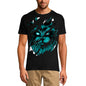 ULTRABASIC Men's Torn T-Shirt Scary Cat - Animal Lovers - Shirt for Men