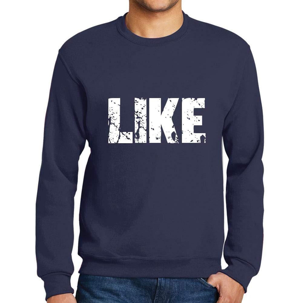 Ultrabasic Homme Imprimé Graphique Sweat-Shirt Popular Words Like French Marine