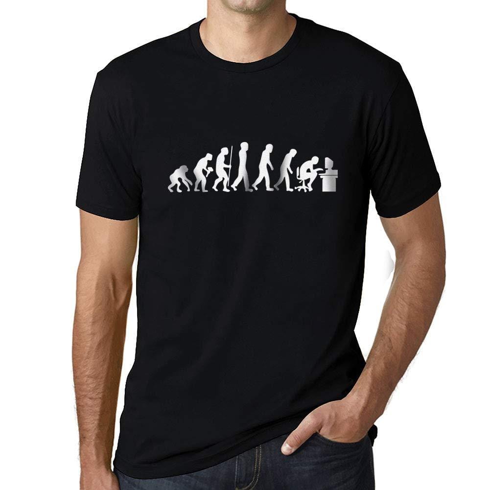 Ultrabasic - Unisex Evolution de l'espèce Informatique Geek T-Shirt Noir Profond