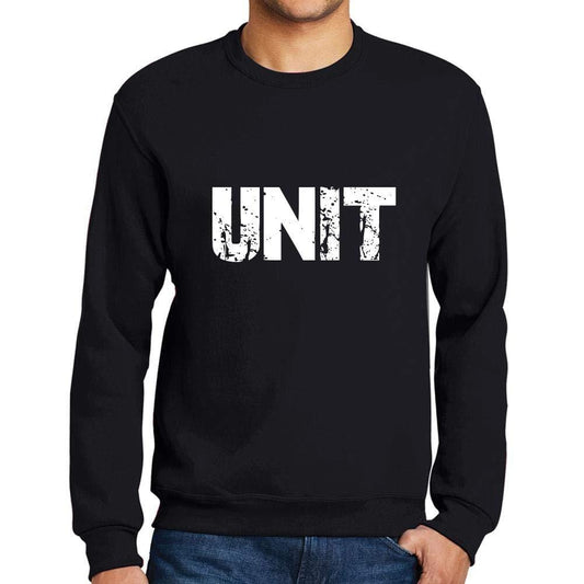 Ultrabasic Homme Imprimé Graphique Sweat-Shirt Popular Words Unit Noir Profond