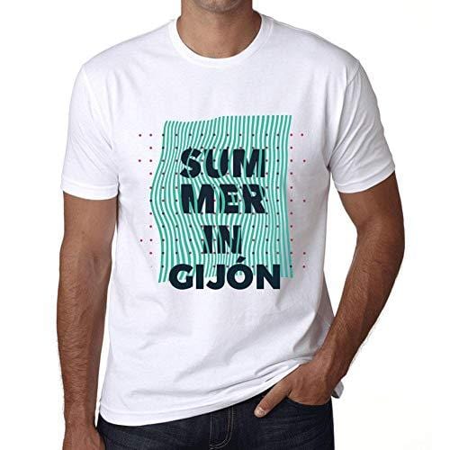 Ultrabasic - Homme Graphique Summer in GIJ”N Blanc