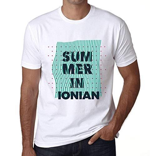 Ultrabasic - Homme Graphique Summer in Ionian Blanc