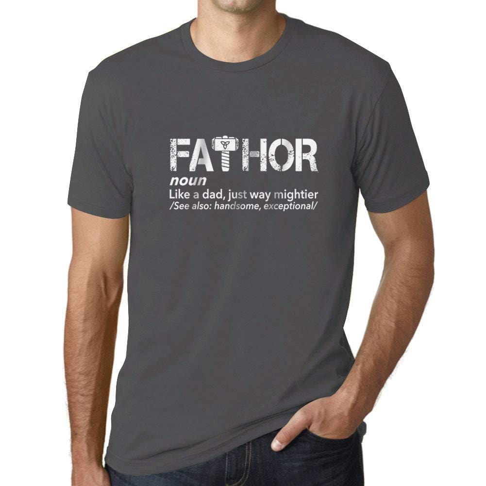 Ultrabasic - Homme T-Shirt Graphique FA-Thor Gris Souris