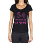 54 And Never Felt So Good, Black, Women's Short Sleeve Round Neck T-shirt, Birthday Gift 00373 - Ultrabasic