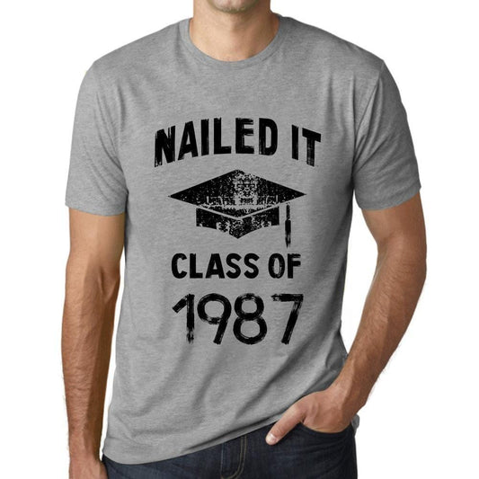 Homme T Shirt Graphique Imprimé Vintage Tee Nailed it Class of 1987