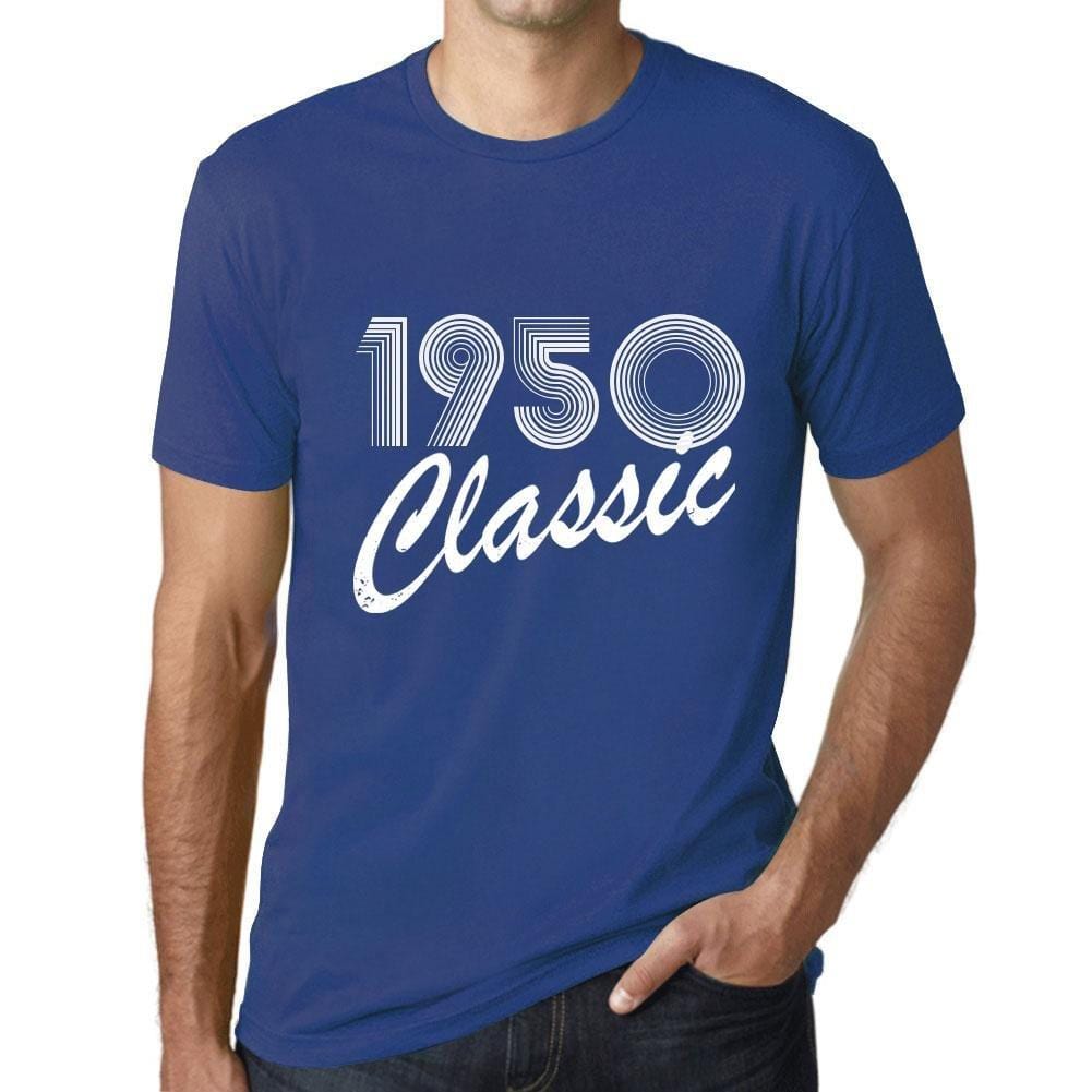 Ultrabasic - Homme T-Shirt Graphique Years Lines Classic 1950 Royal