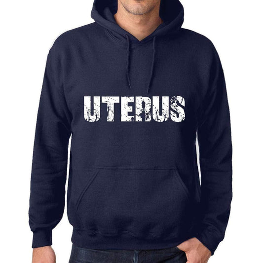 Ultrabasic Homme Femme Unisex Sweat à Capuche Hoodie Popular Words Uterus French Marine