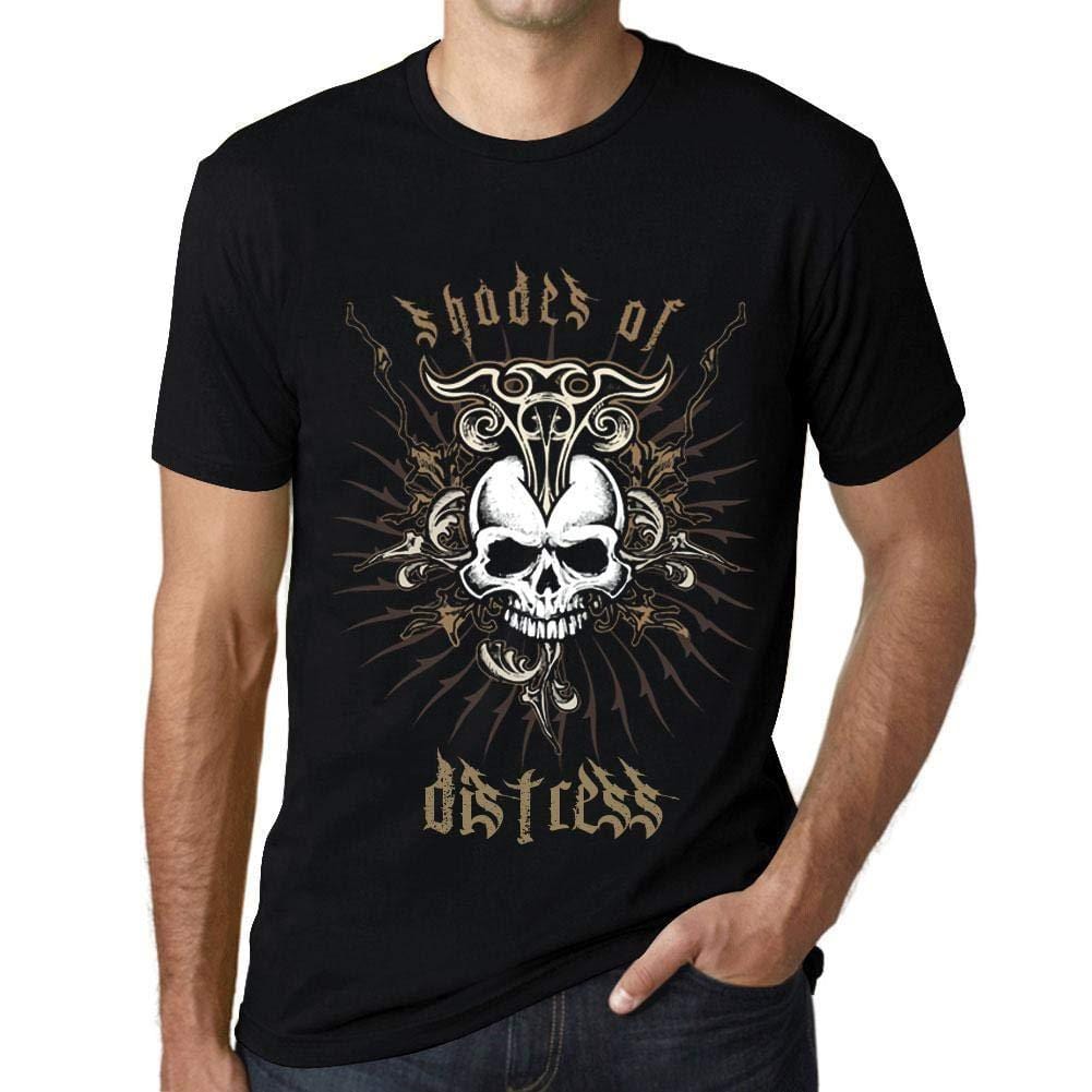 Ultrabasic - Homme T-Shirt Graphique Shades of Distress Noir Profond