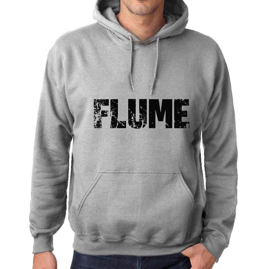 Ultrabasic Homme Femme Unisex Sweat à Capuche Hoodie Popular Words Flume Gris Chiné