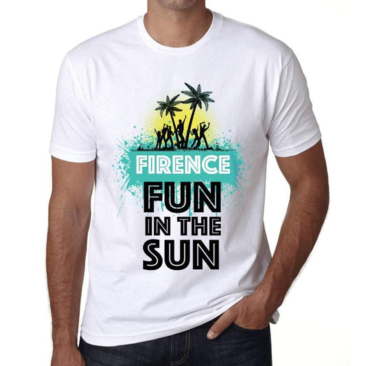 Homme T Shirt Graphique Imprimé Vintage Tee Summer Dance FIRENCE Blanc
