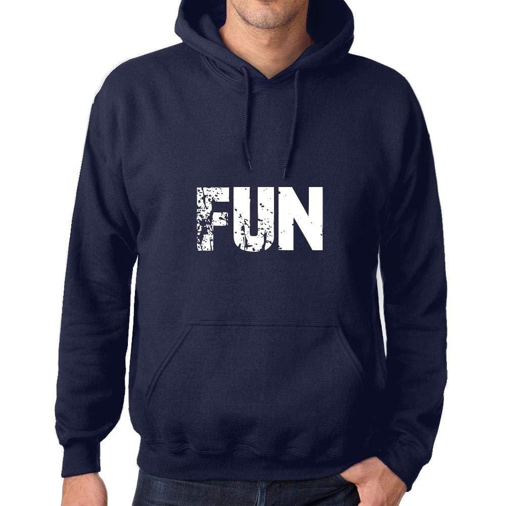 Ultrabasic Homme Femme Unisex Sweat à Capuche Hoodie Popular Words Fun French Marine